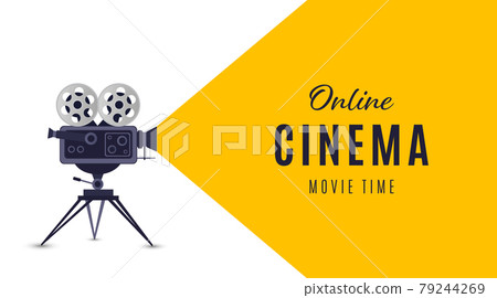 Online cinema poster or background. 79244269