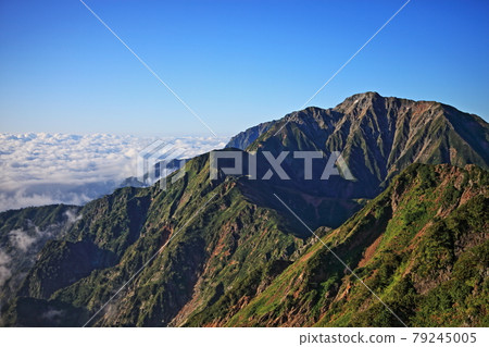 Karamatsudake mountain climbing in early autumn Karamatsudake mountain climbing in early autumn 79245005