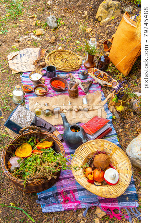 Rural food is beautifully laid out in nature Rural food is beautifully laid out in nature 79245488