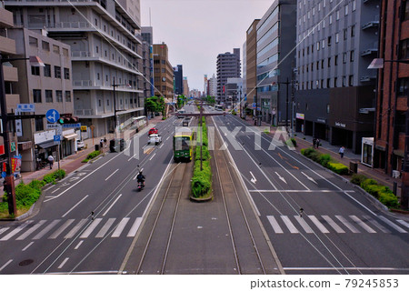 Scenery of Yanagawa-suji in Okayama city Scenery of Yanagawa-suji in Okayama city 79245853