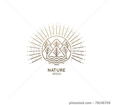 Mountain sun logo Mountain sun logo 79246709