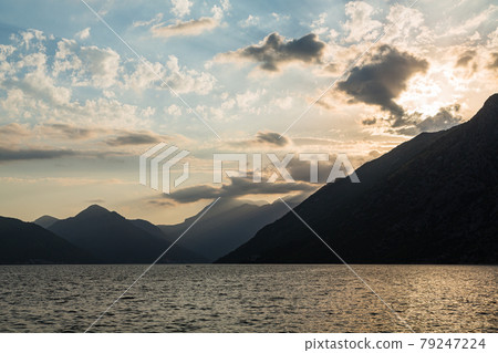 Sunset seen from Ruta on the outskirts of Kotor, Montenegro Sunset seen from Ruta on the outskirts of Kotor, Montenegro 79247224