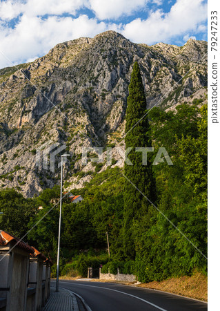 Road to the suburbs of Kotor, Montenegro 79247233