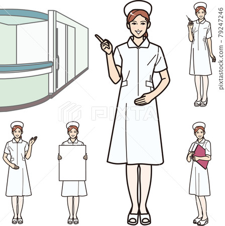 護士護士帽套裝 79247246