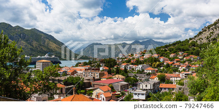 Kotor Townscape and Kotor Bay on the Montenegro Hill Kotor Townscape and Kotor Bay on the Montenegro Hill 79247466