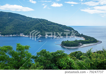 美浜崎（土肥西伊豆）| 從德愛岬看美浜崎公園和土肥港 79247737