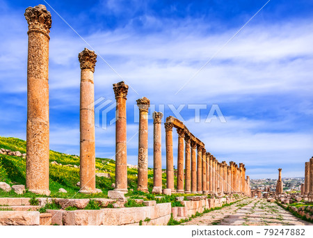 Jerash, Jordan - Ancient Gerasa roman city 79247882