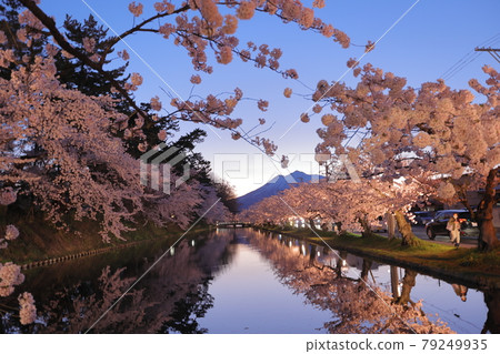 弘前公園和岩山山 79249935
