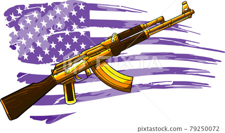 Ak 47 gun - flame fire Wallpaper Download