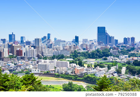 View from Sendai Castle Ruins View from Sendai Castle Ruins 79250388