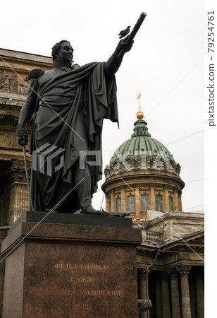 Monument to Kutuzov near the Kazan Cathedral in St. Petersburg 79254761