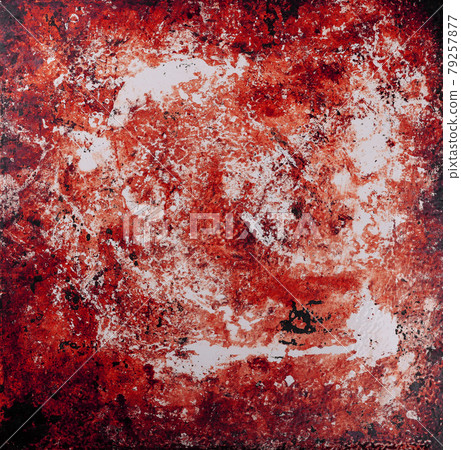 Grunge vintage red background texture 79257877