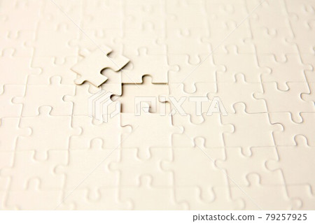 puzzle with missing piece - solution concept. plan white puzzle surface texture with copy space. puzzle with missing piece - solution concept. plan white puzzle surface texture with copy space. 79257925