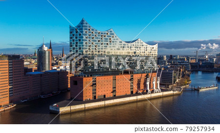 Famous Elbphilharmonie Concert Hall in Hamburg 79257934