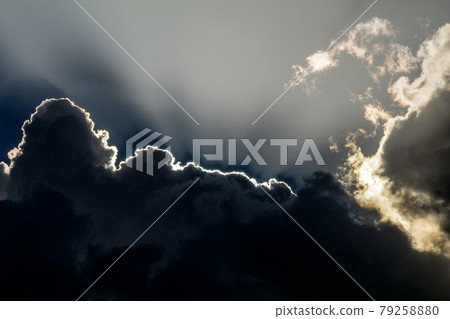 Sun rays in the clouds Sun rays in the clouds 79258880