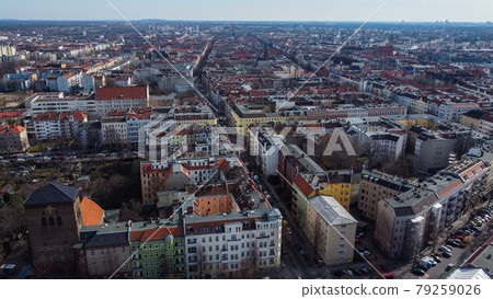 Apartment blocks in Berlin - view from above Apartment blocks in Berlin - view from above 79259026