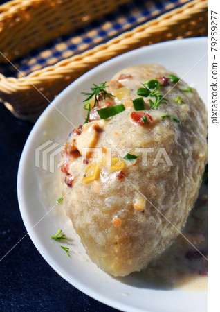 Cepelinai Zeppelin - traditional Lithuanian food. Cepelinai Zeppelin - traditional Lithuanian food. 79259277