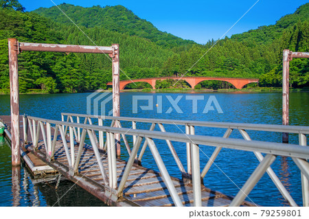 臼井湖坂本大壩周圍的風景 臼井湖坂本大壩周圍的風景 79259801