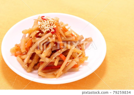 Kinpira burdock burdock and carrot dishes Kinpira burdock burdock and carrot dishes 79259834