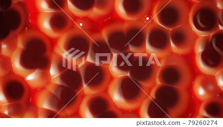 Organic orange foam abstract background 3d-rendering illustration 79260274