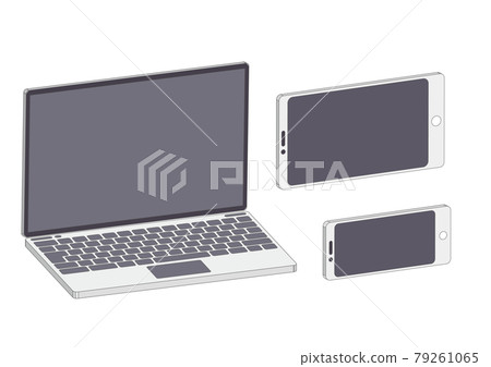 簡單的筆記本電腦智能手機平板電腦 79261065