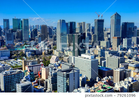 東京2020風光HDR天文台天文台鳥瞰遠景白天晴空萬里 東京2020風光HDR天文台天文台鳥瞰遠景白天晴空萬里 79261096
