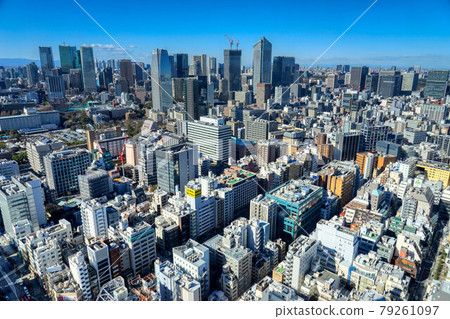 東京2020風光HDR天文台天文台鳥瞰遠景白天晴空萬里 東京2020風光HDR天文台天文台鳥瞰遠景白天晴空萬里 79261097
