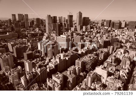 東京2020風景,天文台,鳥瞰圖,遠景,白天,晴朗的藍天,棕褐色 東京2020風景,天文台,鳥瞰圖,遠景,白天,晴朗的藍天,棕褐色 79261139