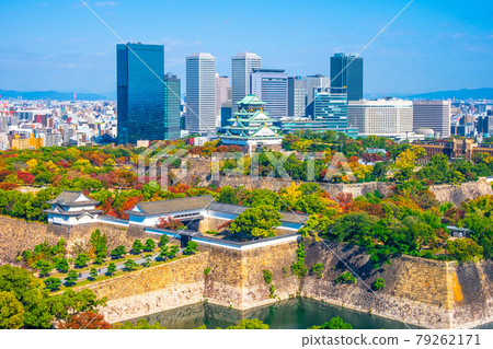 Osaka Castle and Osaka Business Park in the fall Osaka Castle and Osaka Business Park in the fall 79262171