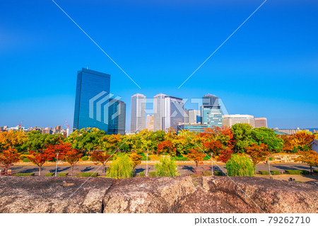 Osaka Business Park and Osaka Castle Park in Autumn 79262710