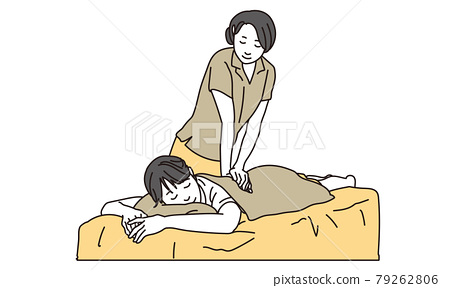 Women Receiving Massage Stock Illustration PIXTA