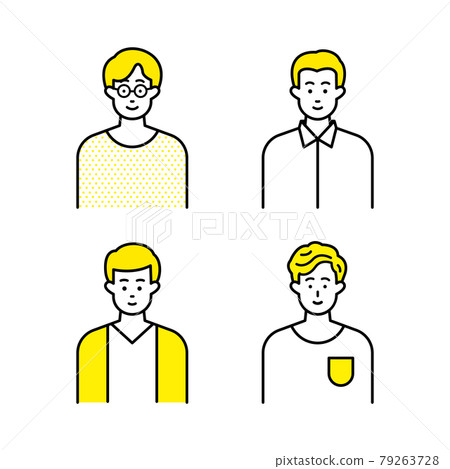 Male icon set - Stock Illustration [79263728] - PIXTA