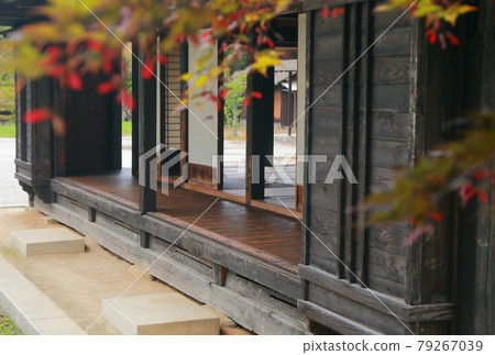遠野老民居陽台和秋葉 79267039