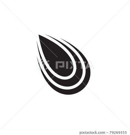 Falling meteor logo design template 79269355