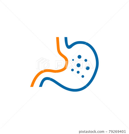 Stomach icon logo design template Stomach icon logo design template 79269401