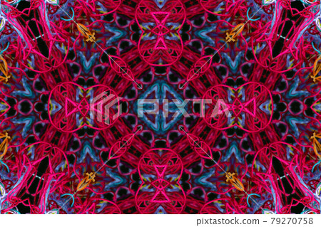 Abstract pattern of threads with 3D effect Abstract pattern of threads with 3D effect 79270758