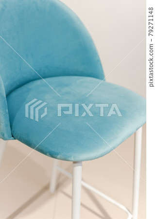 Modern velours armchair in a room Modern velours armchair in a room 79271148
