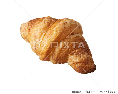 Croissant white background cutout 79271555