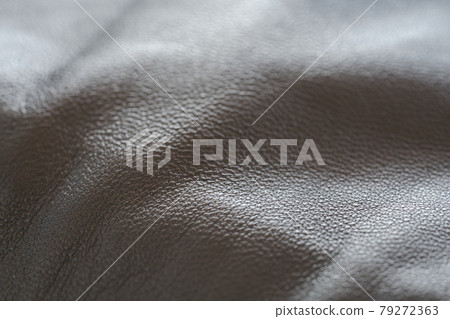 Closeup full grain gray brown leather background 79272363