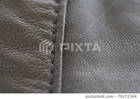 Closeup full grain gray brown leather clothes background 79272364