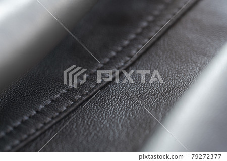 Closeup full grain gray brown leather clothes background Closeup full grain gray brown leather clothes background 79272377