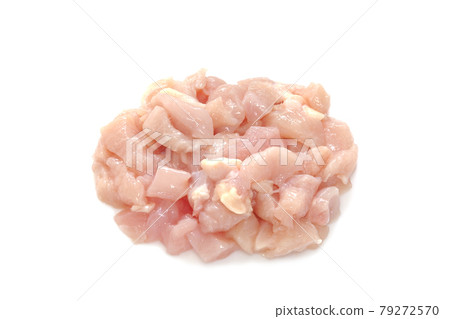 Chopped chicken breast [white background] 79272570