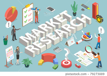 3D Isometric Vector Conceptual Illustration of Market Research 3D Isometric Vector Conceptual Illustration of Market Research 79273889
