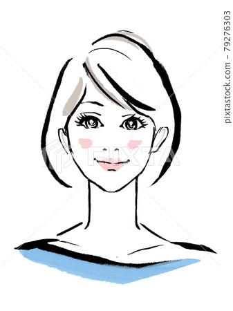 短髮的女人 79276303