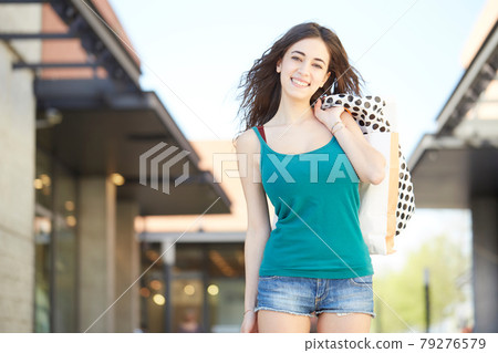 shopping at outlet store shopping at outlet store 79276579