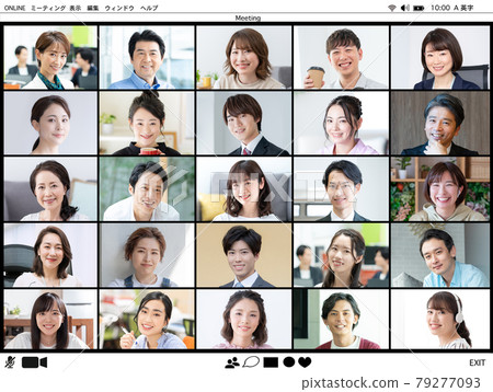 網絡會議屏幕25人 79277093