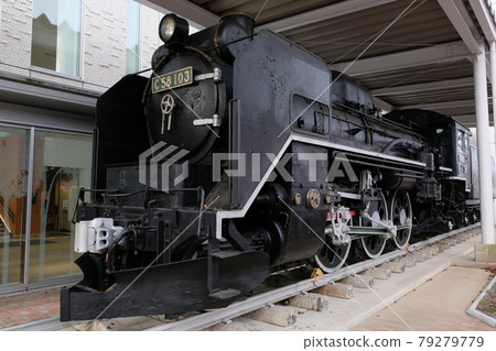 JNR C58 type steam locomotive (Shigohachi) C58-103, which is statically preserved in Ichinoseki City 79279779
