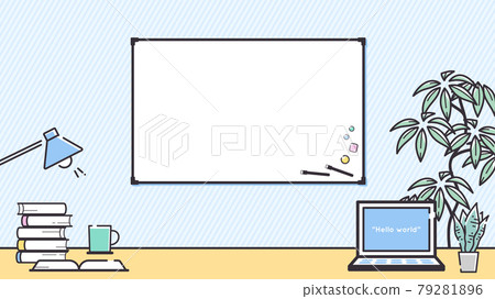 辦公室背景用簡單線條 whiteboard_16: 9 辦公室背景用簡單線條 whiteboard_16: 9 79281896