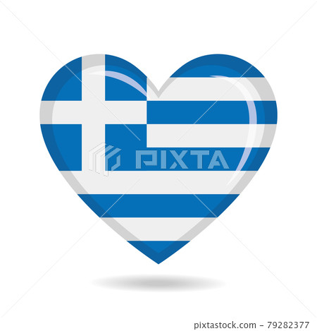 Greece national flag in heart shape vector illustration Greece national flag in heart shape vector illustration 79282377