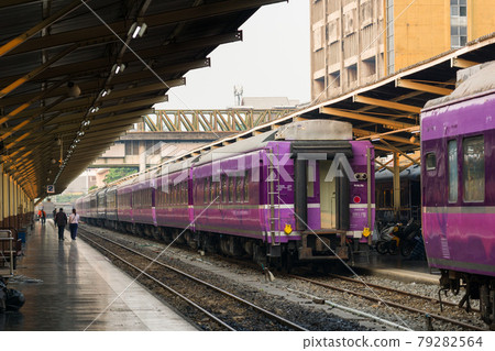 Blue Train passenger car transferred from Japan JR to State Railway of Thailand 79282564